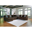  Manufacturer Color_Chocolate -- Midnight-Madness 98104S23 6 pc Sectional with Chaise IMAGE 2