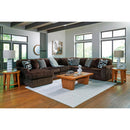  Manufacturer Color_Chocolate -- Midnight-Madness 98104S23 6 pc Sectional with Chaise IMAGE 3