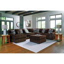  Manufacturer Color_Chocolate -- Midnight-Madness 98104S23 6 pc Sectional with Chaise IMAGE 5