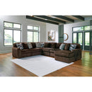  Manufacturer Color_Chocolate -- Midnight-Madness 98104S24 6 pc Sectional with Chaise IMAGE 2