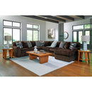  Manufacturer Color_Chocolate -- Midnight-Madness 98104S24 6 pc Sectional with Chaise IMAGE 3