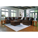  Manufacturer Color_Chocolate -- Midnight-Madness 98104S24 6 pc Sectional with Chaise IMAGE 5