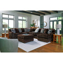  Manufacturer Color_Chocolate -- Midnight-Madness 98104S24 6 pc Sectional with Chaise IMAGE 6