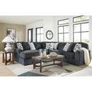  Manufacturer Color_Gunmetal -- Midnight-Madness 98105S22 5 pc Sectional with Chaise IMAGE 3