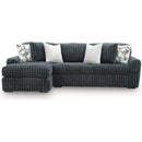  Manufacturer Color_Gunmetal -- Midnight-Madness 98105S4 2 pc Sectional Sofa Chaise IMAGE 1