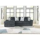  Manufacturer Color_Gunmetal -- Midnight-Madness 98105S4 2 pc Sectional Sofa Chaise IMAGE 2