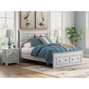  Size_Full -- Makidern PCB1171B23 Full Panel Storage Bed IMAGE 9