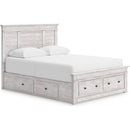  Size_Full -- Makidern PCB1171B35 Full Panel Bed with Storage IMAGE 1