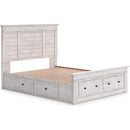  Size_Full -- Makidern PCB1171B35 Full Panel Bed with Storage IMAGE 3