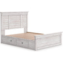  Size_Full -- Makidern PCB1171B39 Full Panel Bed with Storage IMAGE 1