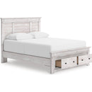  Size_Queen -- Makidern PCB1171B4 Queen Panel Storage Bed IMAGE 2