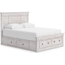  Size_Queen -- Makidern PCB1171B9 Queen Panel Storage Bed IMAGE 1