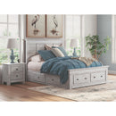  Size_Queen -- Makidern PCB1171B9 Queen Panel Storage Bed IMAGE 9