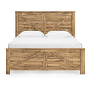  Size_King -- Maystonna PCB1580B6 King Crossbuck Panel Bed IMAGE 6