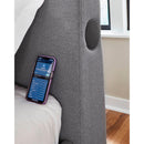  Size_Twin -- Verishaw PCB2721B23 Twin Upholstered Bed IMAGE 12