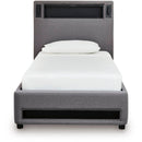  Size_Twin -- Verishaw PCB2721B23 Twin Upholstered Bed IMAGE 2