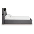  Size_Twin -- Verishaw PCB2721B23 Twin Upholstered Bed IMAGE 3