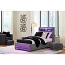  Size_Twin -- Verishaw PCB2721B23 Twin Upholstered Bed IMAGE 5