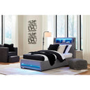  Size_Twin -- Verishaw PCB2721B23 Twin Upholstered Bed IMAGE 7