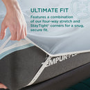  Tempur-Pedic TEMPUR-Adapt Luxe Egyptian Cotton Sheets - Sleepy Blue (Split California King) IMAGE 17
