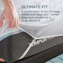  Tempur-Pedic TEMPUR Classic Cotton Sheet Set Cool Gray (Twin XL) IMAGE 9