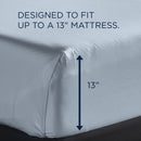  Tempur-Pedic TEMPUR Classic Cotton Sheet Set Sleepy Blue (King) IMAGE 3