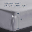  Tempur-Pedic TEMPUR Classic Cotton Sheet Set Sleepy Silver Mist (Twin) IMAGE 3