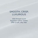  Tempur-Pedic TEMPUR Luxe Egyptian Cotton Sheet Set Silver Mist (Full) IMAGE 8