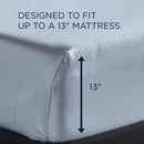  Tempur-Pedic TEMPUR Luxe Egyptian Cotton Sheet Set Sleepy Blue (King) IMAGE 3