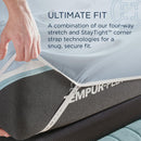  Tempur-Pedic TEMPUR Luxe Egyptian Cotton Sheet Set Sleepy Blue (Twin) IMAGE 9