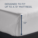  Tempur-Pedic TEMPUR Luxe Egyptian Cotton Sheet Set White (Split California King) IMAGE 3