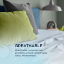  Tempur-Pedic Tempur-Pedic Breeze Pillowcase Set - Sleepy Blue (King) IMAGE 6