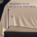  Tempur-Pedic TEMPUR Rayon from Bamboo Sheet Set Sandstone (Split King) IMAGE 3