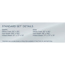  Tempur-Pedic TEMPUR Rayon from Bamboo Sheet Set Sleepy Blue (Queen) IMAGE 19