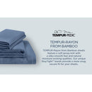  Tempur-Pedic TEMPUR Rayon from Bamboo Sheet Set Sleepy Blue (Full) IMAGE 14