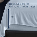  Tempur-Pedic TEMPUR Rayon from Bamboo Sheet Set Sleepy Blue (California King ) IMAGE 3