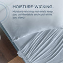  Tempur-Pedic TEMPUR Rayon from Bamboo Sheet Set Sleepy Blue (California King ) IMAGE 7