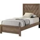  Size_Twin -- Valor B9332-T Twin Bed - Light Brown IMAGE 1