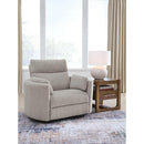  Benchcraft ModMax Luxe Power Swivel Glider Fabric Recliner 6860561P IMAGE 2
