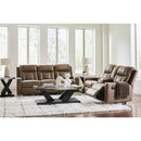  Manufacturer Color_Caramel -- Mackmenville 7471494 Double Reclining Loveseat with Console IMAGE 8