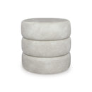  Manufacturer Color_Bone -- Ummi A3000792 Swivel Accent Ottoman IMAGE 1
