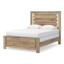  Size_Queen -- Brozmont B1045B2 Queen Panel Bed IMAGE 1