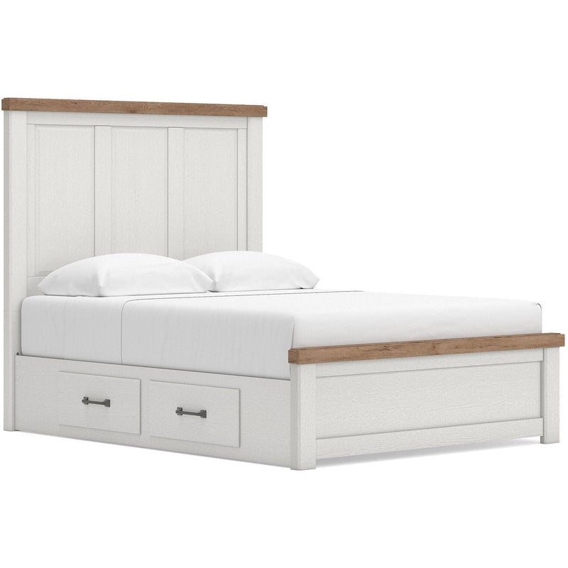  Size_Queen -- Signature Design by Ashley Savonport Panel Bed with Storage IMAGE 1