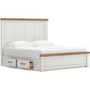  Size_King -- Savonport B4615B15 King Panel Bed with Storage IMAGE 4