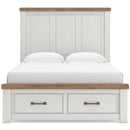  Size_Queen -- Savonport B4615B7 Queen Panel Storage Bed IMAGE 3