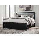  Size_King -- Maeling PCB1115B8 King Upholstered Panel Bed IMAGE 2