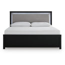  Size_King -- Maeling PCB1115B8 King Upholstered Panel Bed IMAGE 4