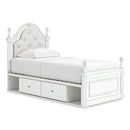  Size_Twin -- Kozlani PCB1819B9 Twin Upholstered Panel Storage Bed IMAGE 1
