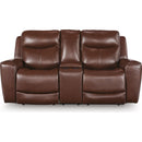  Manufacturer Color_Mahogany -- Next Move PCU1210218 Power Reclining Loveseat with Console and Adjustable Headrest IMAGE 3