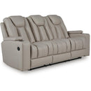  Signature Design by Ashley Elevate Edges PC8330589 Reclining Sofa with Drop Down Table IMAGE 1